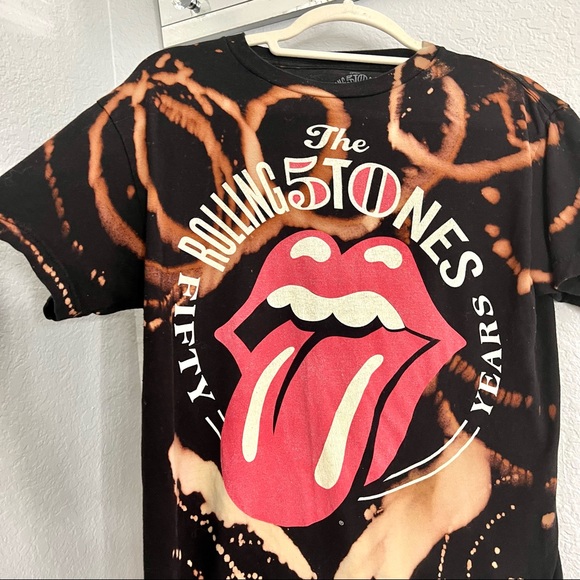 Original Vintage “The Rolling Stones” 2013 Concert Tye Dye T Shirt Size Medium - Picture 5 of 16
